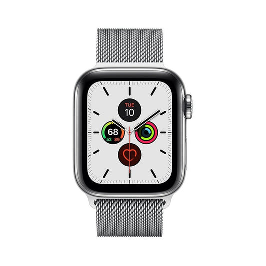 Apple Watch Series 5 Stainless Steel Case With Milanese Loop Silver - Dealt.AE